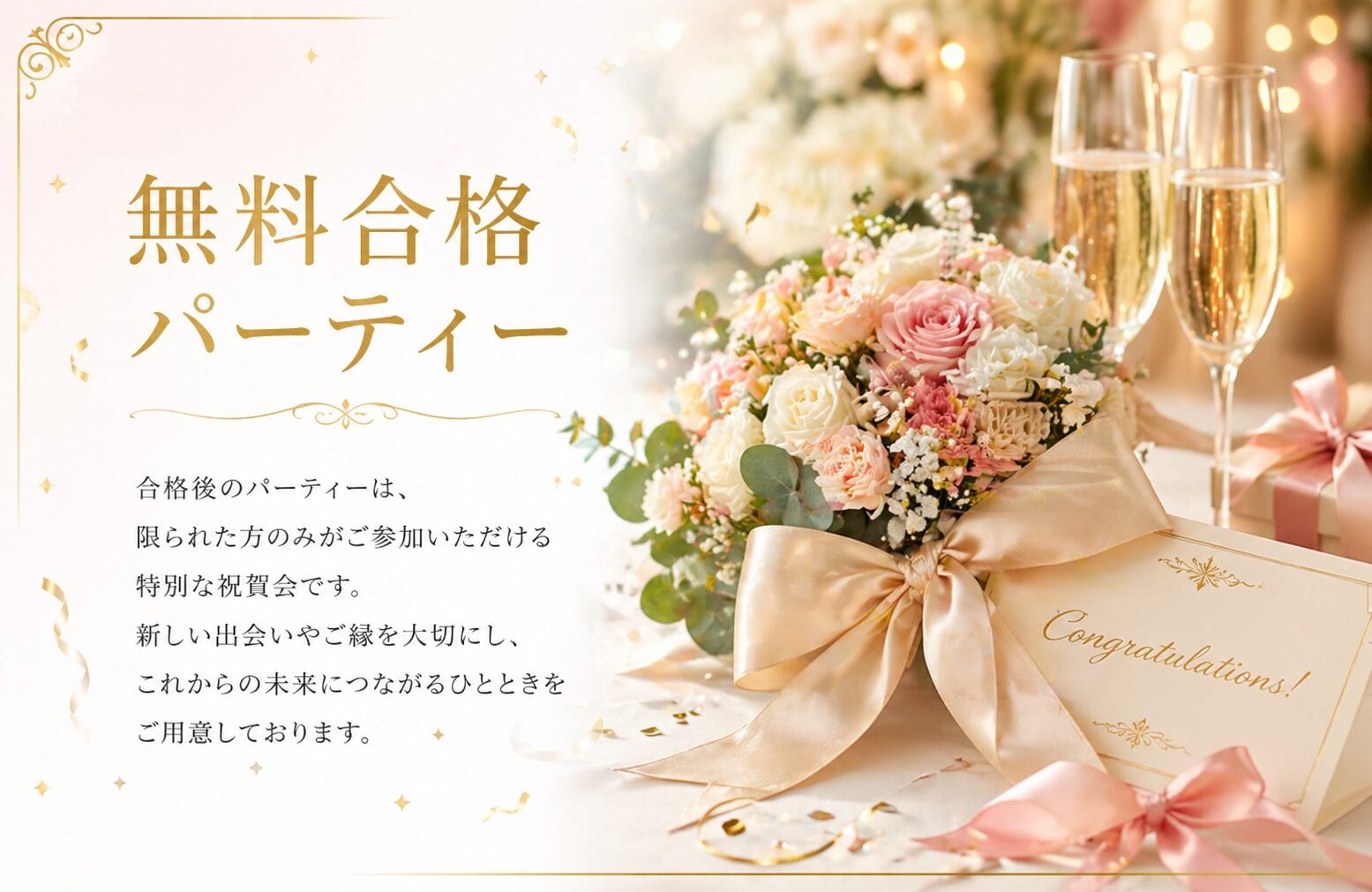 パーティールームでのお祝いのひととき