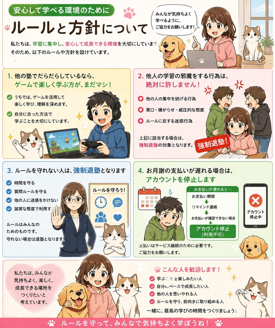 ルールと方針について