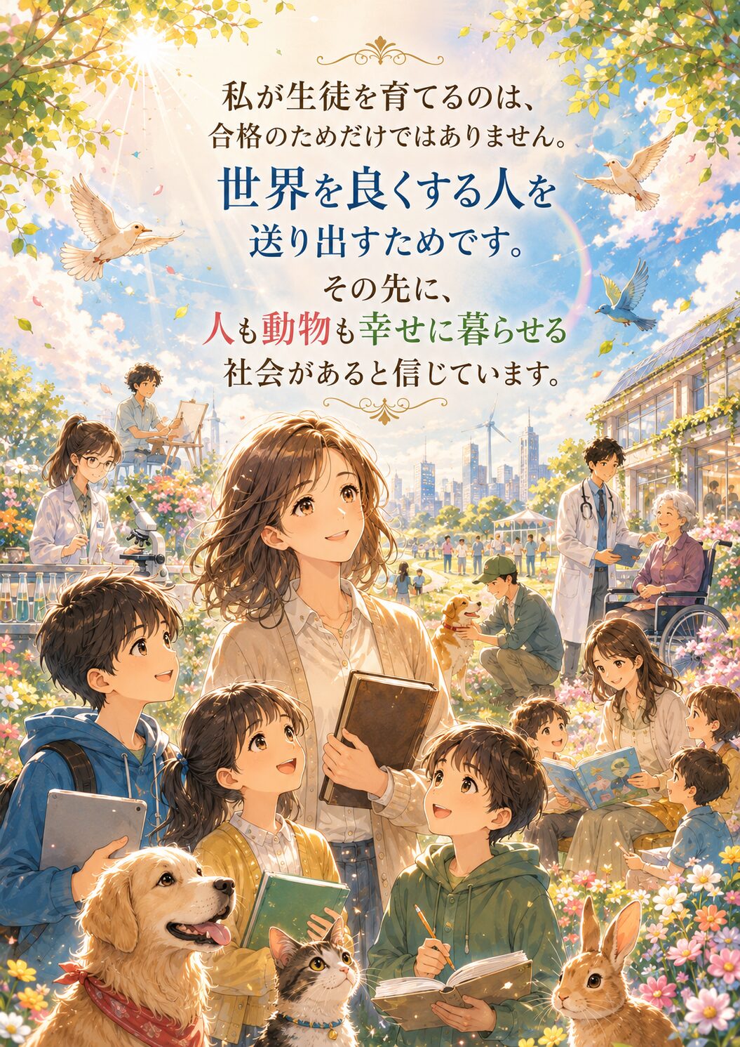 世界を良くする人を育てる|代表挨拶を読む